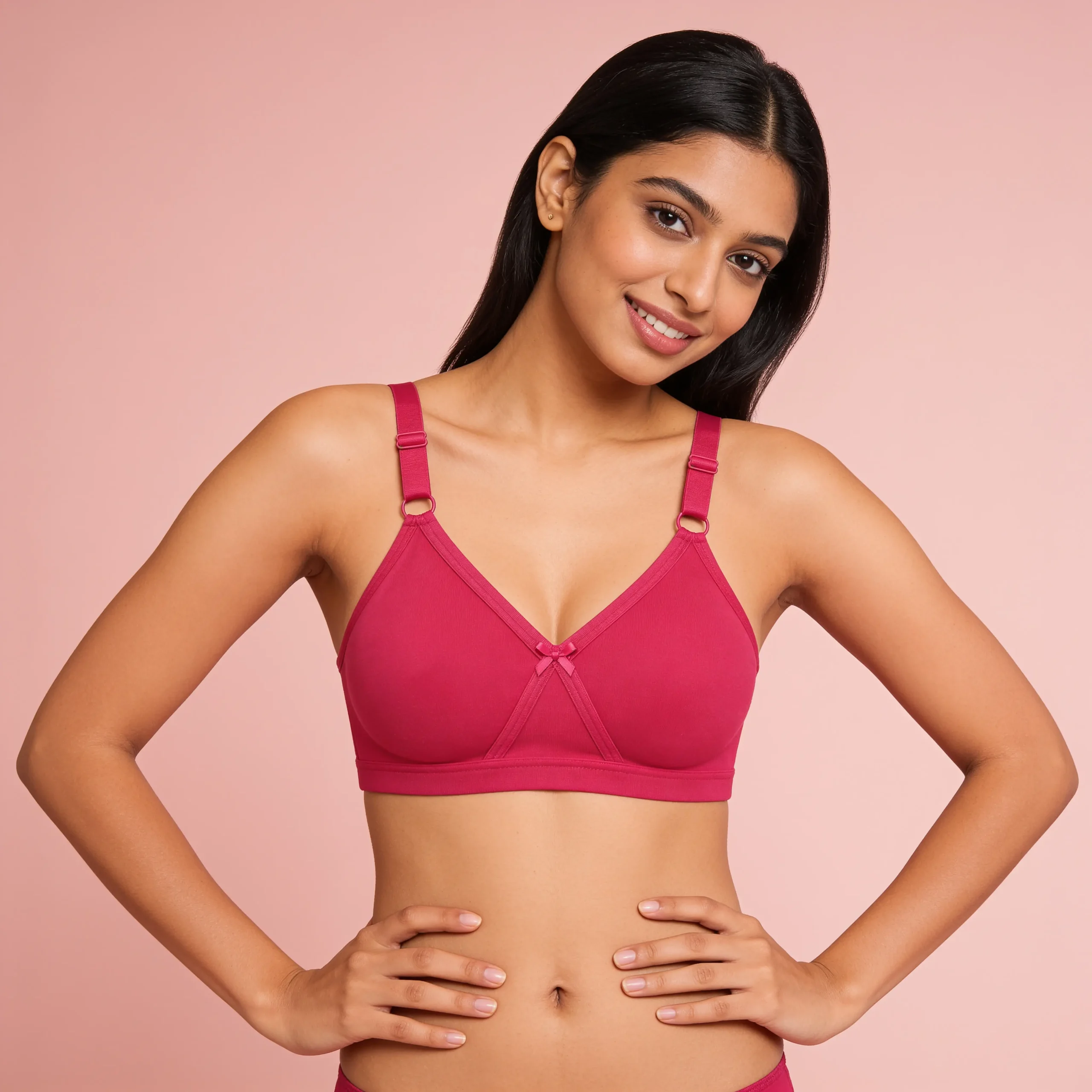 5009 Elastic Strap Non-Padded Cotton Bra – Full Coverage Everyday Wear - Image 3